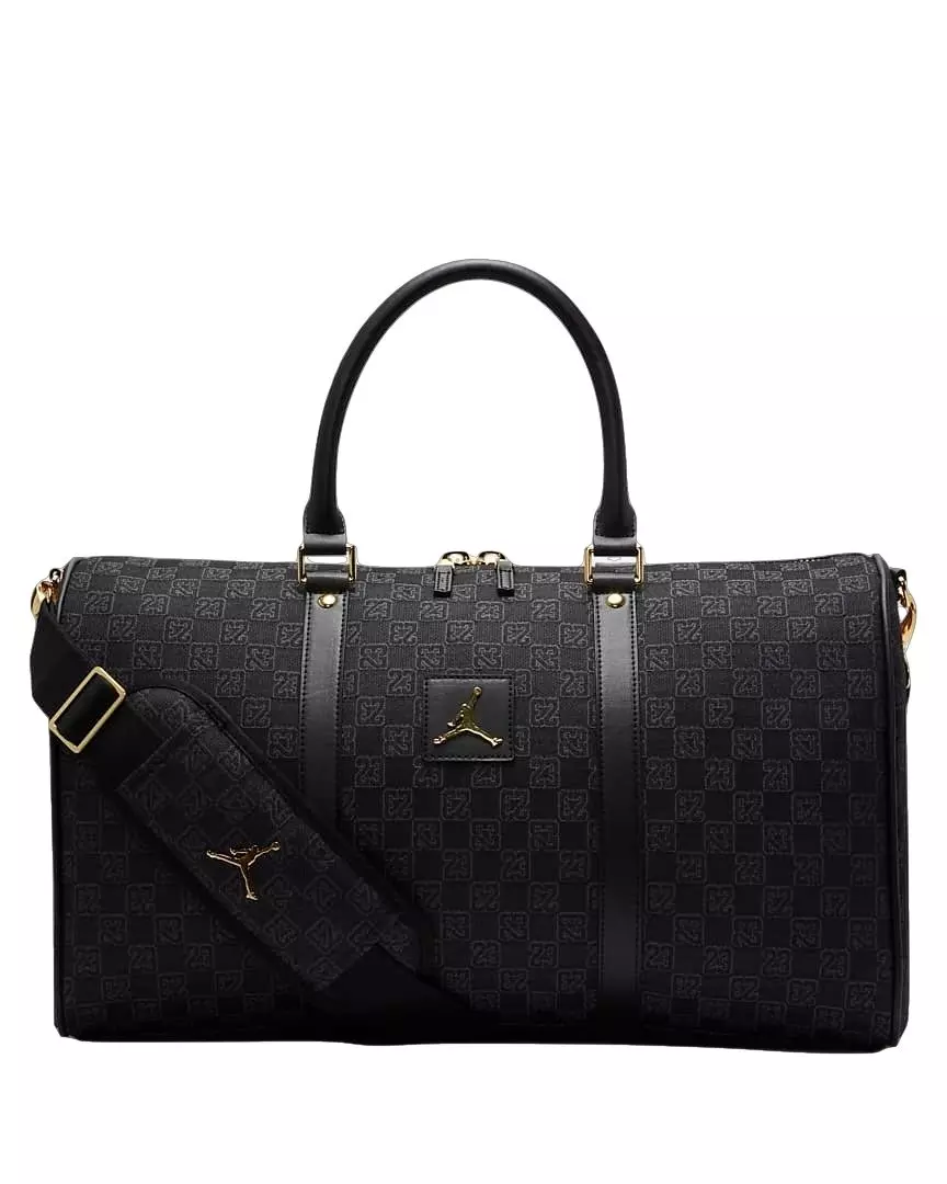 Jordan Monogram Duffle Bag-Black/Gold